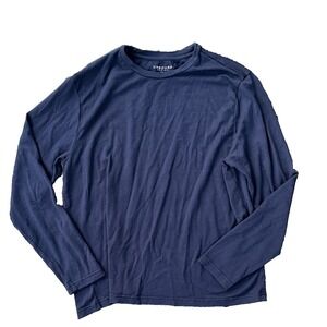 Unbound Merino Wool Navy Blue Crewneck Shirt Sz XL Long Sleeve Base Layer